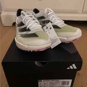 Adidas Adizero Ambition Women's Shoes - White, Black, and Green